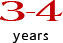 3-4 years